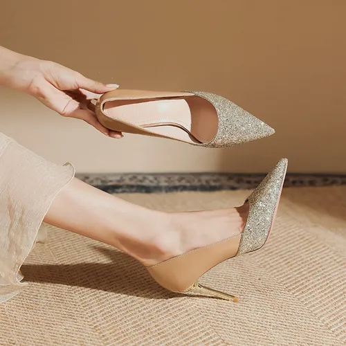 Zapatos De Boda De Tacones Altos Para Mujer De 6 Cm Meses sin