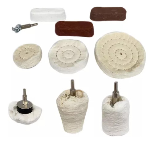 Cotton Cloth Buffing Mop Wheel Polishing Pad Kit.