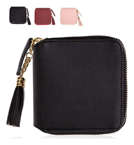 Carteras De Cuero Simples For Mujer Mini Monedero Sólido Con