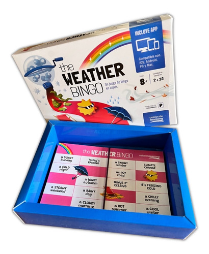 The Weather Bingo Juego De Mesa Educativo En Inglés