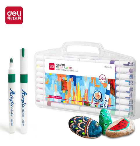 Conjunto De 36 Cores Pp Plumones, Caixa De Pintura, Caneta,