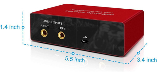 Interface De Áudio Interface De Áudio Usb Com Pré-amplificad