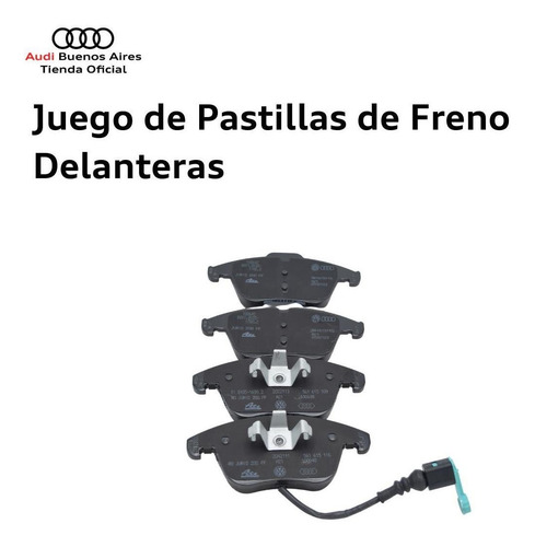 Imagen 3 de 6 de Juego De Pastillas De Freno Delanteras Audi Q3 2012 Al 2018