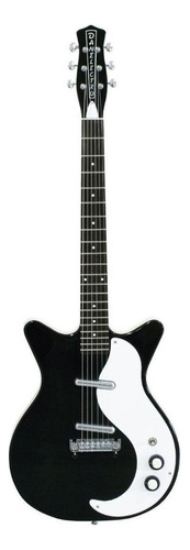 Guitarra eléctrica para zurdo Danelectro 1959 Guitars '59M NOS+ shorthorn de abeto black poliéster con diapasón de granadillo brasileño