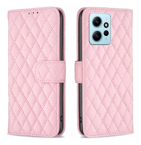 Flip Cover Rosado Acolchado Xiaomi Redmi A2+mica Vidrio