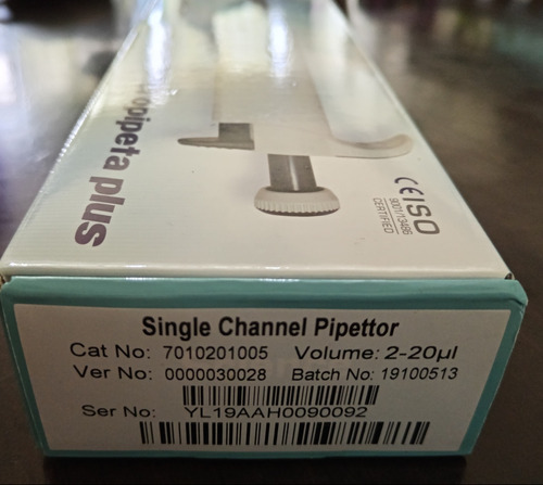 Micropipeta Plus. Science Med. Vol: 2-20 Ul