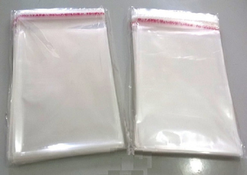 Bolsas De Celofán Autoadhesiva Con Pega Pega 12x18p X100un