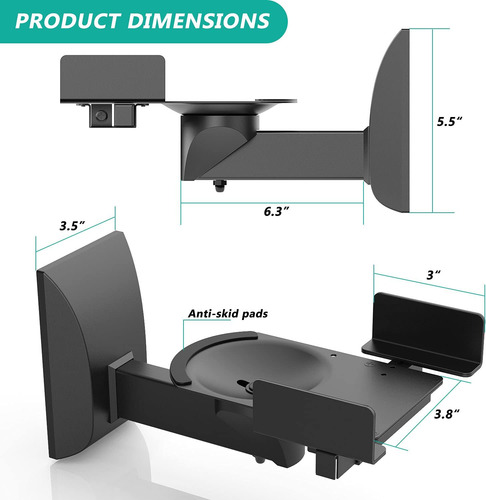 Soporte De Pared Para Parlantes Wali, Hasta 25 Kg