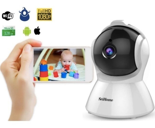 Camara Inalambrica Wifi Ip Robot Full Hd Ptz Hasta 128gb