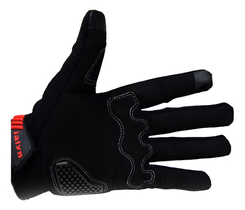 Guantes Con Antiderrapante Para Moto Color Negro Talla Xl