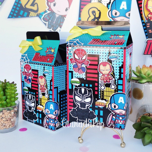10 Cajas Sorpresa Milk De Avengers Vengadores Granada Pop 