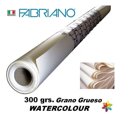 Rollo Fabriano Artist G.grueso 300g 100% ALG.barrio Norte