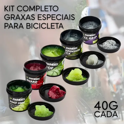 Kit Completo Graxas Especiais Para Bicicleta 40g | Parcelamento