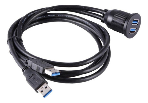/para Cable De Extensión A Tablero Del Coche Doble Usb 3.0,