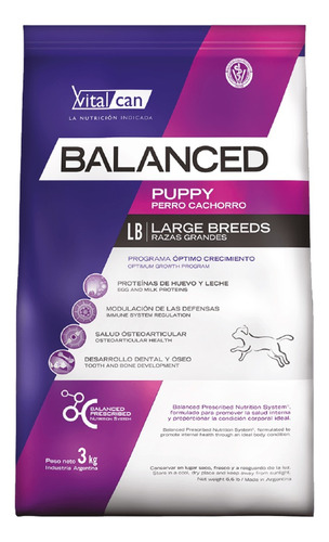 Balanced Cachorro Raza Grande 20 Kg + Regalo