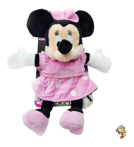 Imagen 2 de 3 de Mickey De Peluche Títere Minnie De Peluche Disney Original