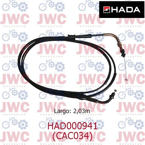 Cable Acelerador Motomel 150 Vx Hada Cac033