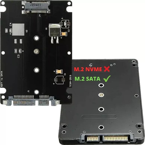 Adaptador Ssd M2 Sata Ngff P/ Padrão Sata 3 Conversor 2.5 