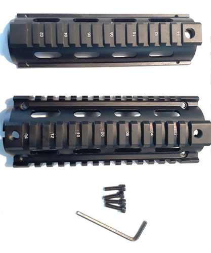 Handguard Quad Rail Fuzil Ar15 M16 Drop-in M4 T4 Taurus