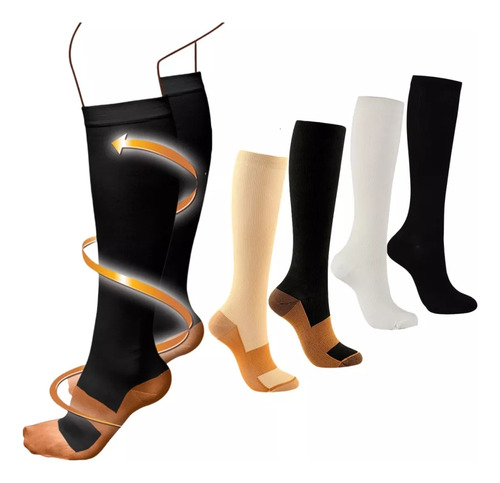 Calcetines De Compresion Medias De Compresion Circul 4 Pares