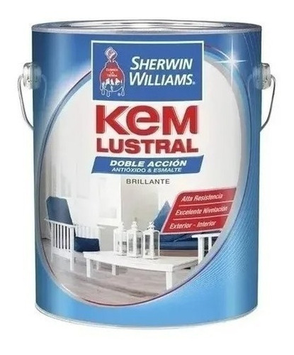 Kem Lustral Pintura Esmalte Colores X 1/2 L Sherwin Williams Acabado Brillante Color Verde Noche