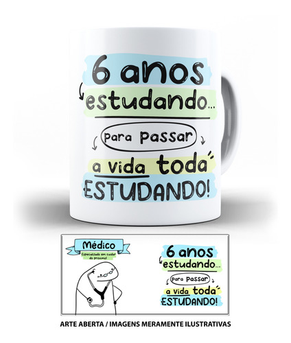 Caneca Flork Profissões Médico