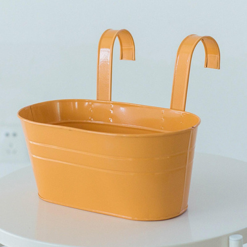 B 2x Hanging Flower Pots For Balcony Planters Home