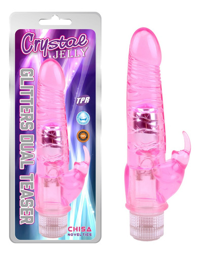  Consolador Dildo Dual Pink Vibrador Rabbit Clitoral Sexshop