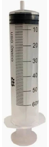 Seringa 60ml S/ Agulha Bico Luer Slip - Kit 10 Unidades Capacidade Em Volume 60 Ml