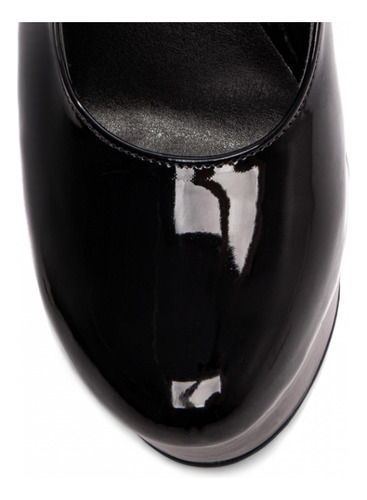 Scarpin Meia Pata Salto Alto Fino Numero Grande Preto
