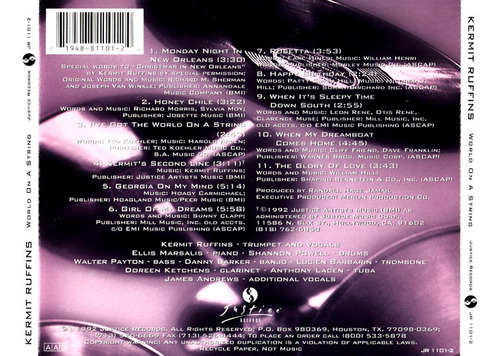 Cd World On A String (kermit Ruffins) Estándar