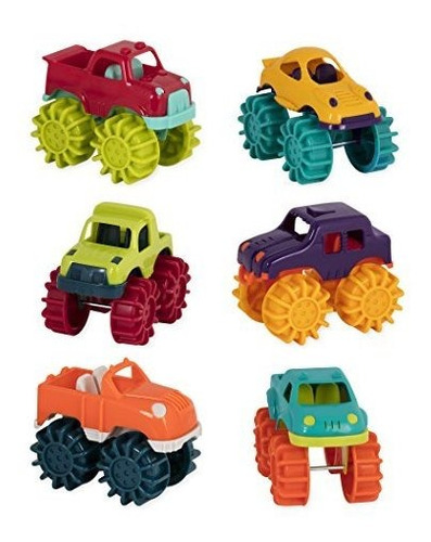 Battat Mini Monster Trucks (conjunto De 6 Diferentes Vehicu