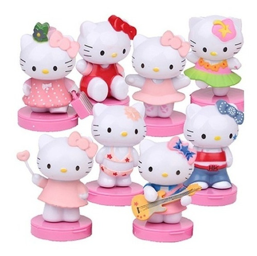 Juguetes 8 Pack Figuras De Hello Kitty 6 Cm Sanrio