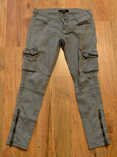 Padrisimo Pantalón Xxi Verde Militar Slim Fit 25!!