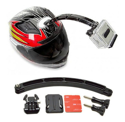Imagen 1 de 2 de Brazo Extension Para Casco, Soporte Gopro Casco, Sjcam