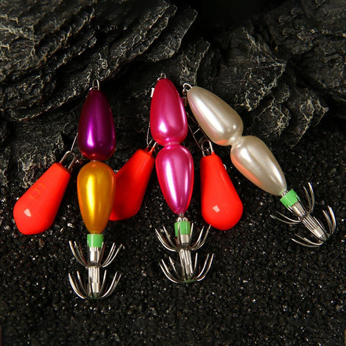 2x Squid Jig Manga Ganchos Jig Lure Swim Señuel Con Gancho