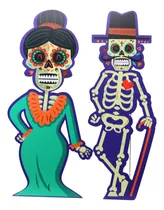 Comprar Catrina Y Catrín Mdf Pintados Día De Muertos Halloween 