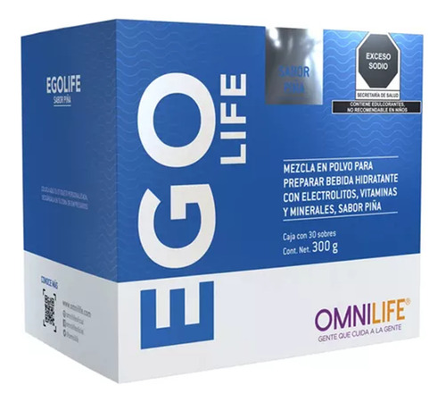 Electrolitos Ego Life Sabor Piña 30 Sobres Omnilife (Usado)