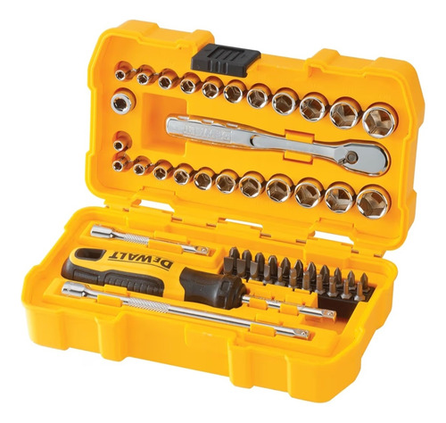 Set Herramientas Mecánicas 50 Piezas Dewalt Dwmt81610 Amarillo