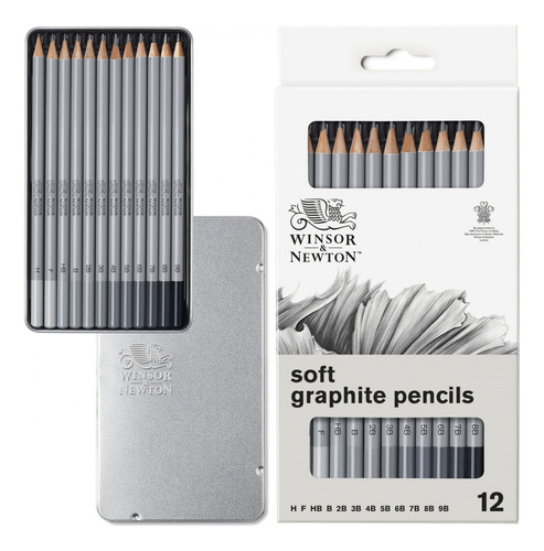 Lápis De Desenho Winsor & Newton 12 Graduações H - 9b