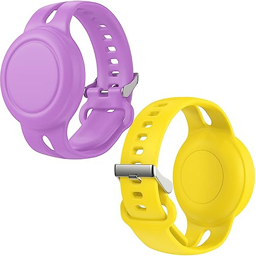 2 Pack Airtag Bracelet For Kids Waterproof, Silicone Wr...
