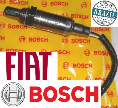 Imagen 3 de 6 de Sonda Lambda Bosch - Fiat Qubo - Motor 1.4 8v - Sensor De Oxigeno De 4 Cables - 1628