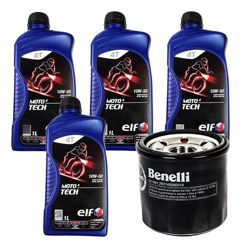 Kit De Servicio Benelli 600 Tnt Filtro - 4 Aceites Sintetico