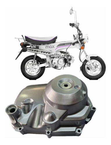 Tapa Motor Lado Embrague Motomel Max 70 110 Original! Plateado