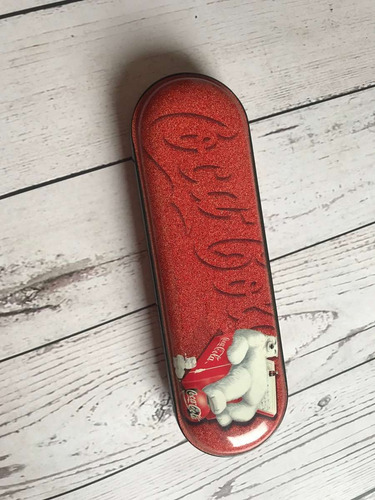 Caixa De Lápis De Metal Personalizada Coca Cola 01 (Usado)