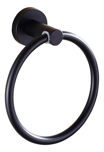Toallero De Acero Inoxidable Negro De Estilo Europeo Para Ba