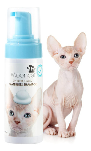 Mooncat Champu Para Gatos Sin Agua, Champu Seco Seguro Para