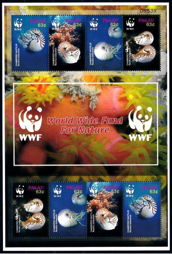 Fauna - Wwf - Molusco - Palau - Mini Hoja Mint