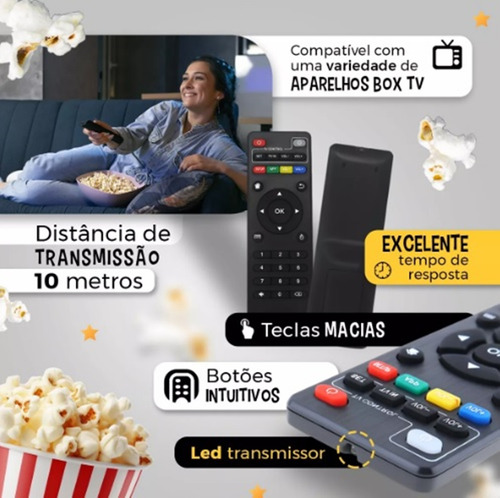 Controle Remoto Universal Compatível Com Tv Box Envio Rápido