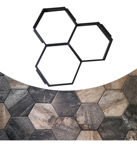 Moldura De Piedra Del Fabricante De Caminata De Hexágono
